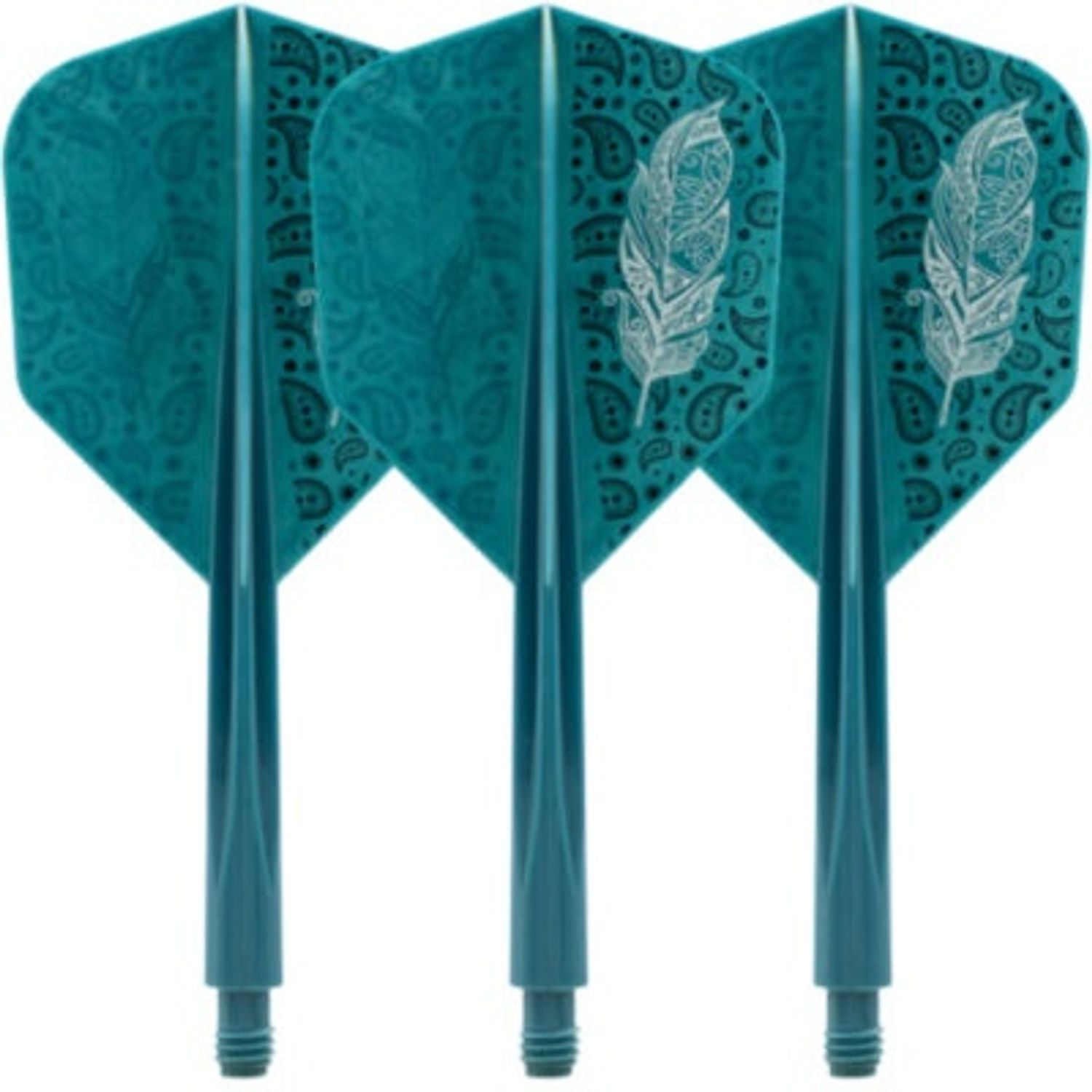  CONDOR AXE FLIGHTS - Doodle Feather - Small - Blue Green