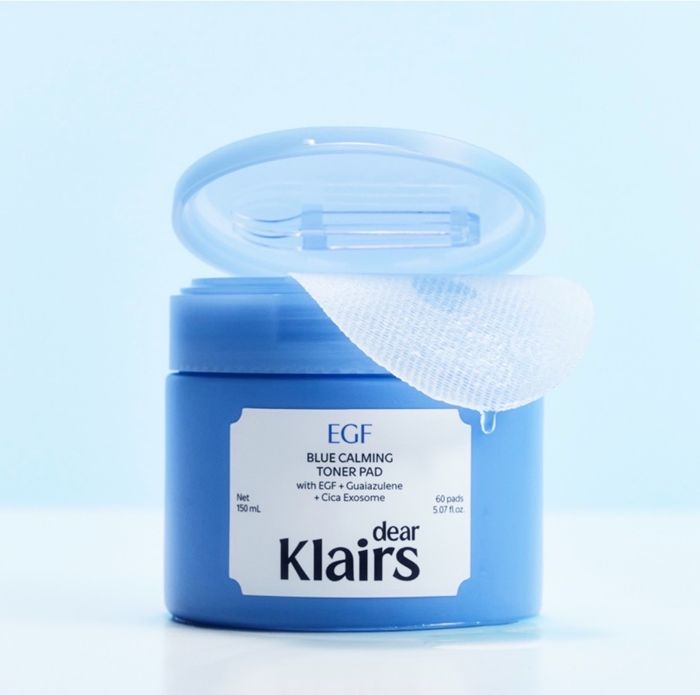 dear KLAIRS EGF BLUE CALMING TONER PAD 60PADS