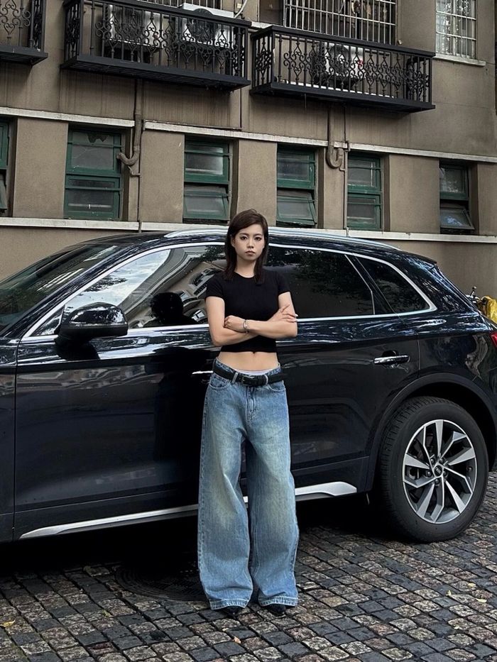 Цэнхэр baggy jeans