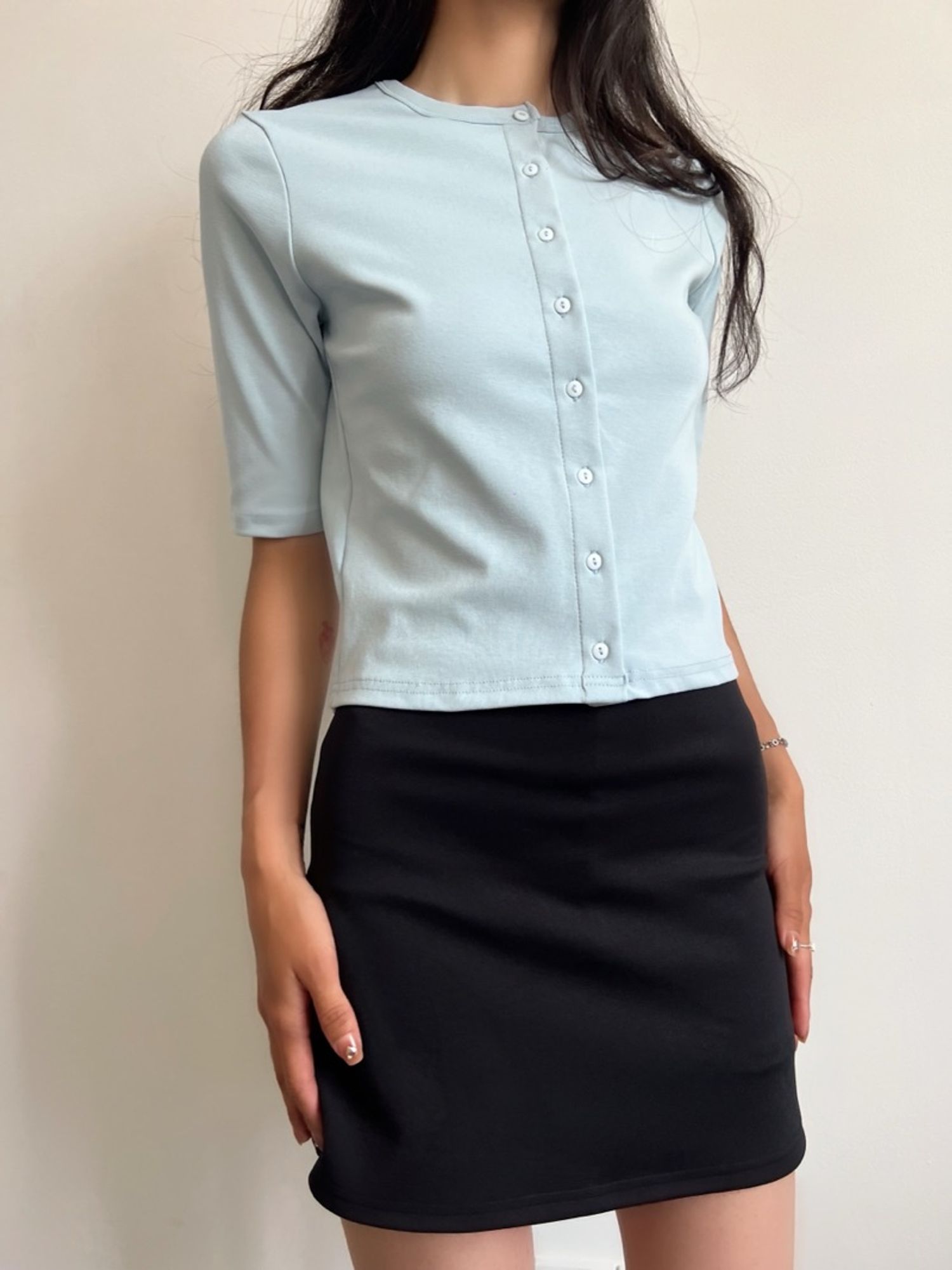 Midi sleeve cardigan