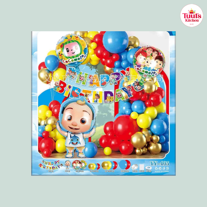 CocoMelon улаан шаартай төрсөн өдрийн сэт