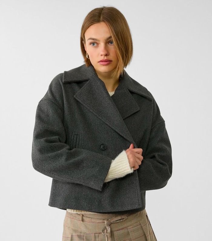 SHORT DOUBLE BREASTED COAT