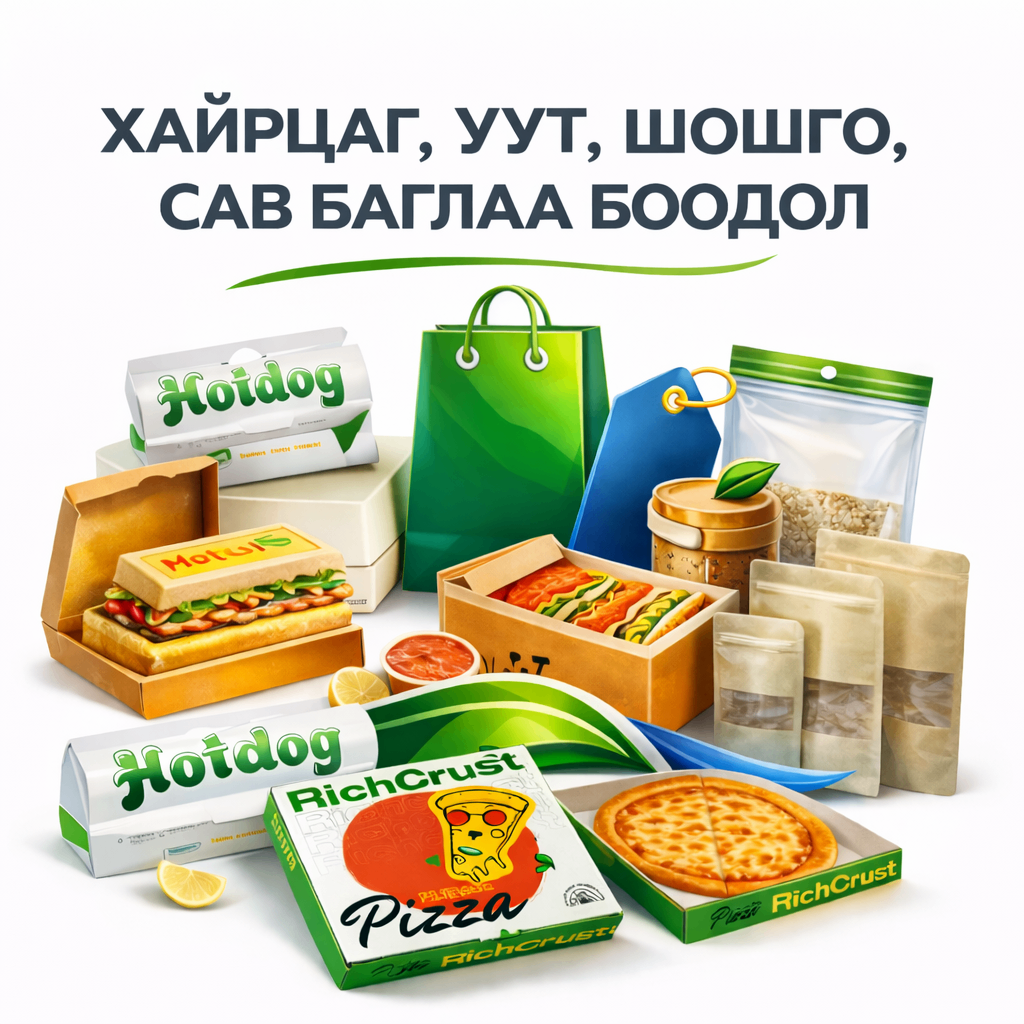 Хайрцаг, уут, шошго, сав баглаа боодол