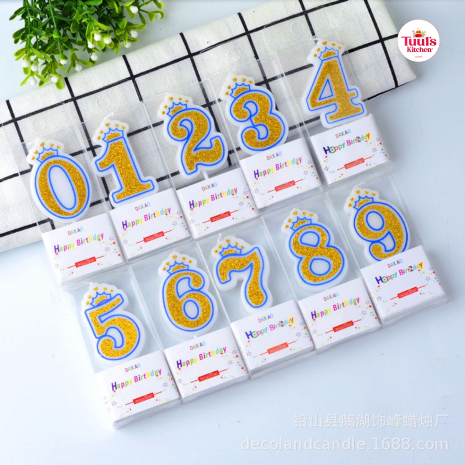 Титэмтэй цэнхэр тоо лаа