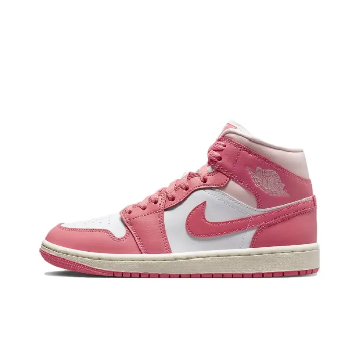 Jordan 1 Mid Strawberries And Cream 