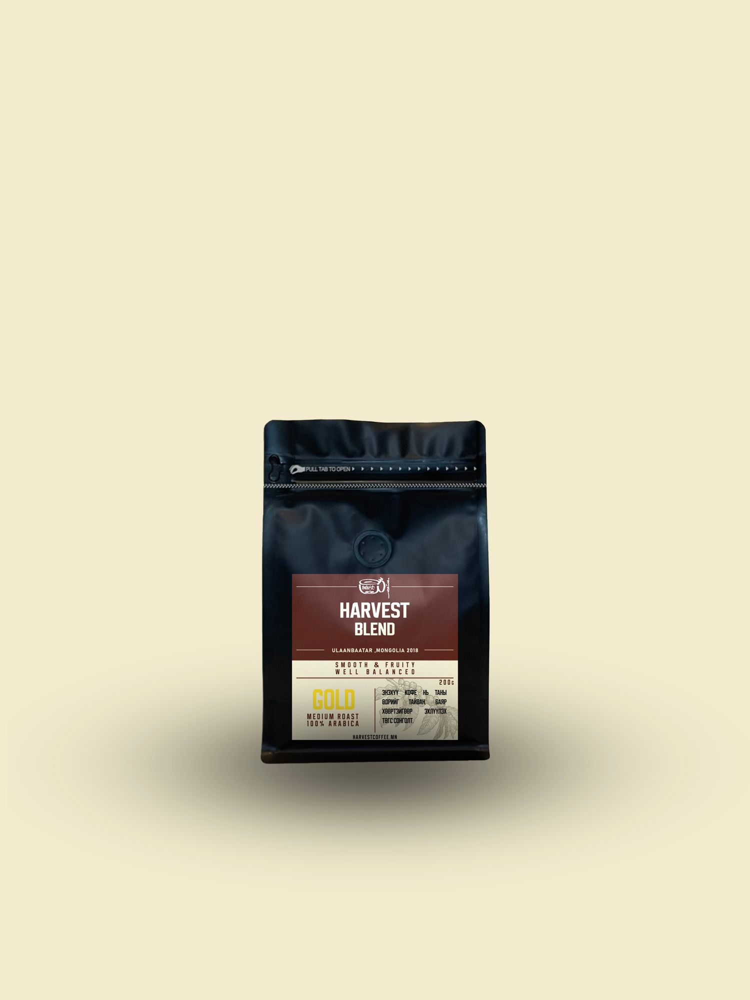 HARVEST COFFEE / GOLD BLEND / MEDIUM 200G