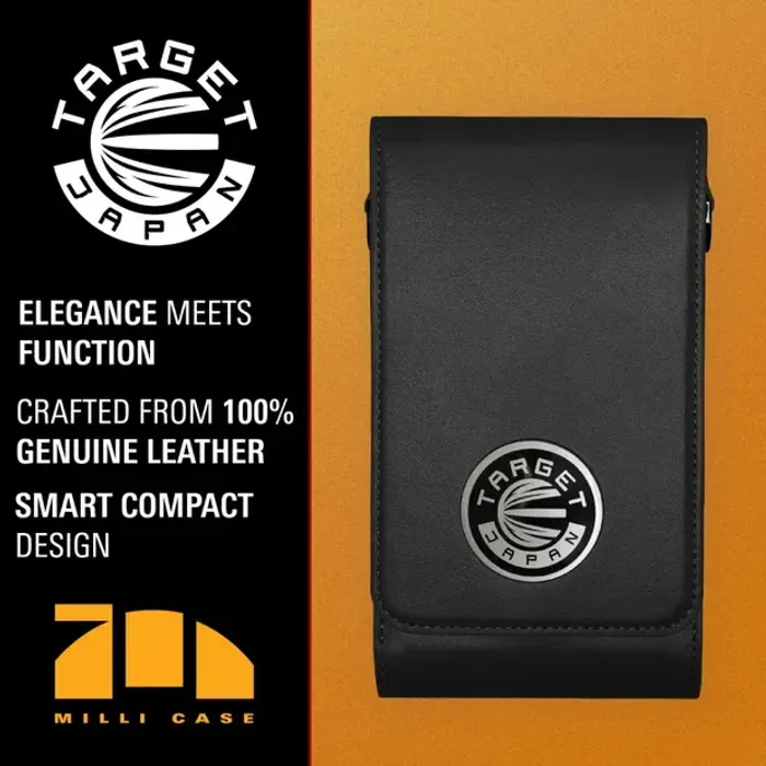 TARGET JP Milli Black Premium Leather Darts Case