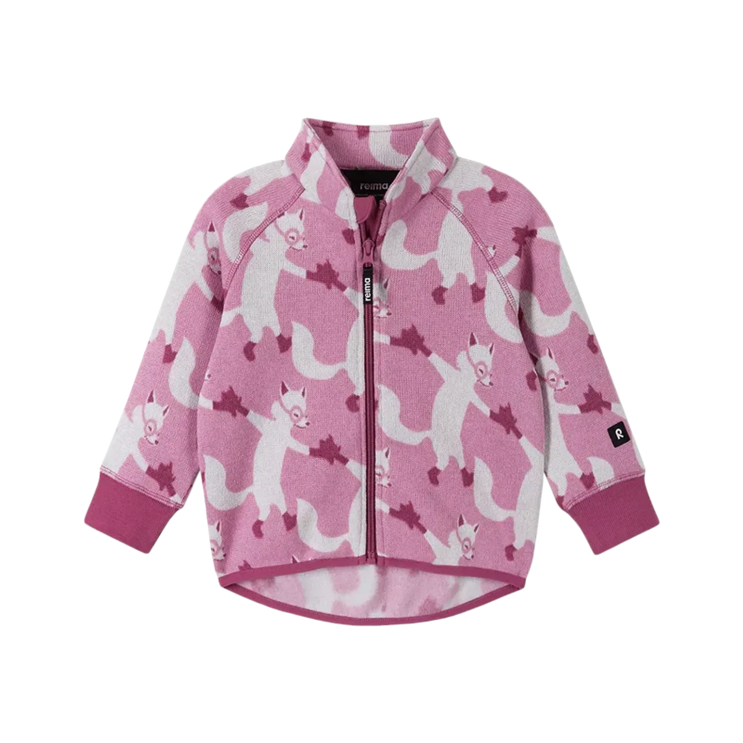 Fleece sweater, Ornament Mauve Pink