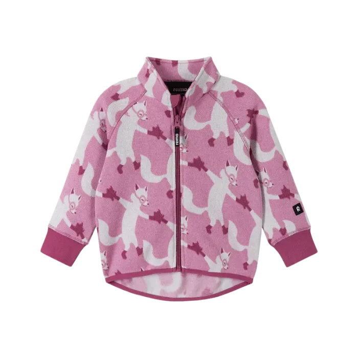 Fleece sweater, Ornament Mauve Pink