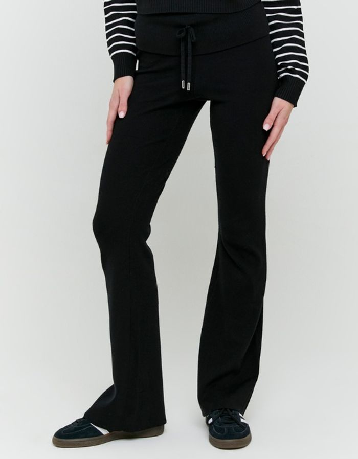 Black Knit Trousers