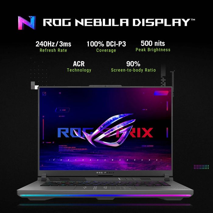 ASUS ROG Strix G16 Gaming Laptop, 16” 2.5K 240Hz/3ms  ROG Nebula Display, AMD Ryzen™ 9-9955HX Processor, NVIDIA® GeForce RTX™ 5070 GPU, 32GB DDR5, 1TB SSD, Wi-Fi 7, Wind11 HOME НѲАТ-тай ҮНЭ