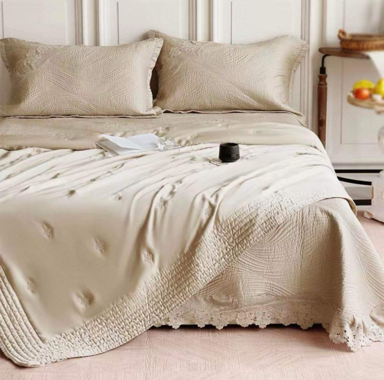 Tencel даавуун ширмэл орны бүтээлэг
