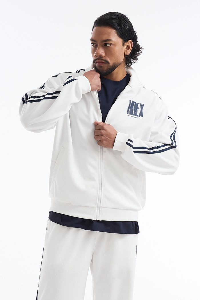 Crack Printed Track Jacket