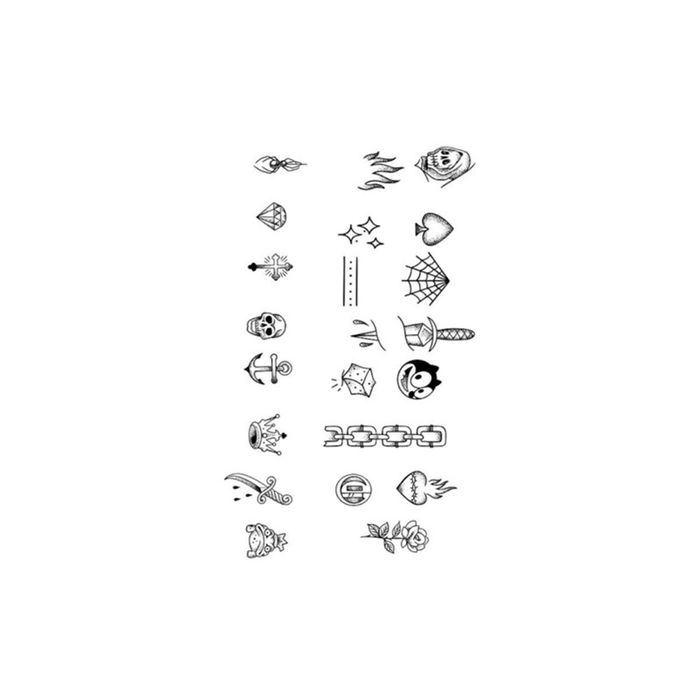 Хурууны 21 дүрс Усан шивээс