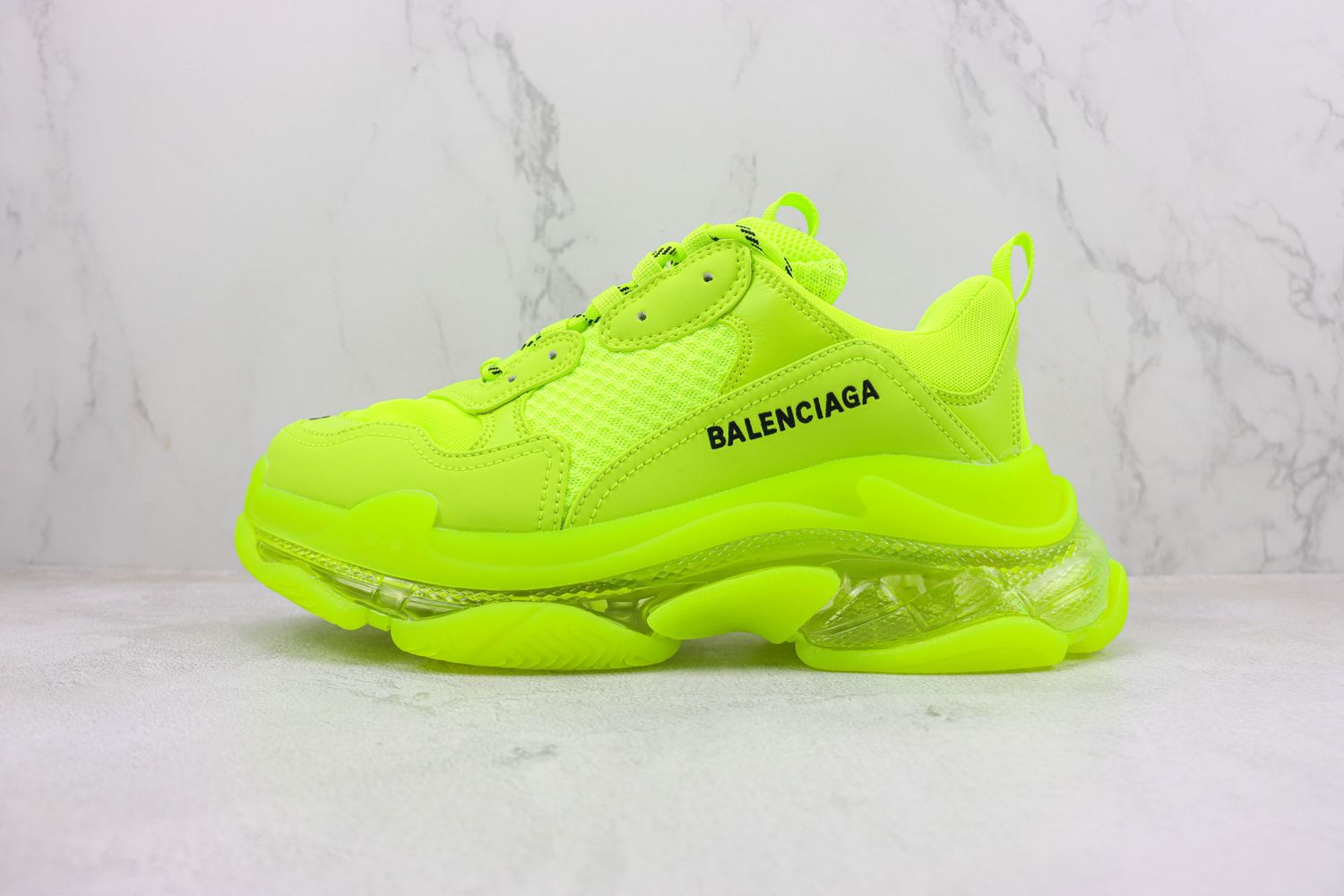 Balenciaga Triple S Clear Sole Fluo Yellow