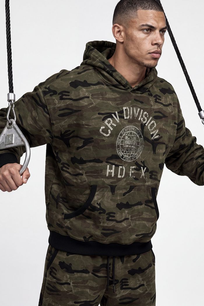 Division Camo Giant Fit Hoodie