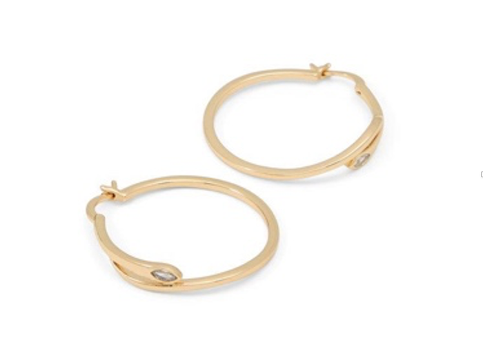 TRIXEN-972-GOLD/CLEAR MULTI-L Earrings