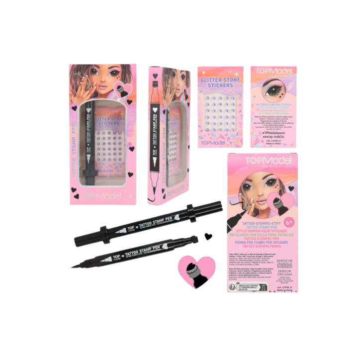 TOPModel Tattoo Pen with Glitter Stones  BEAUTY and ME