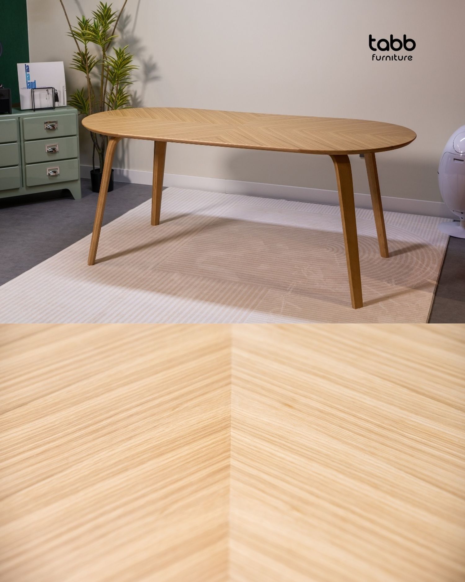 MODERN OVAL TABLE 