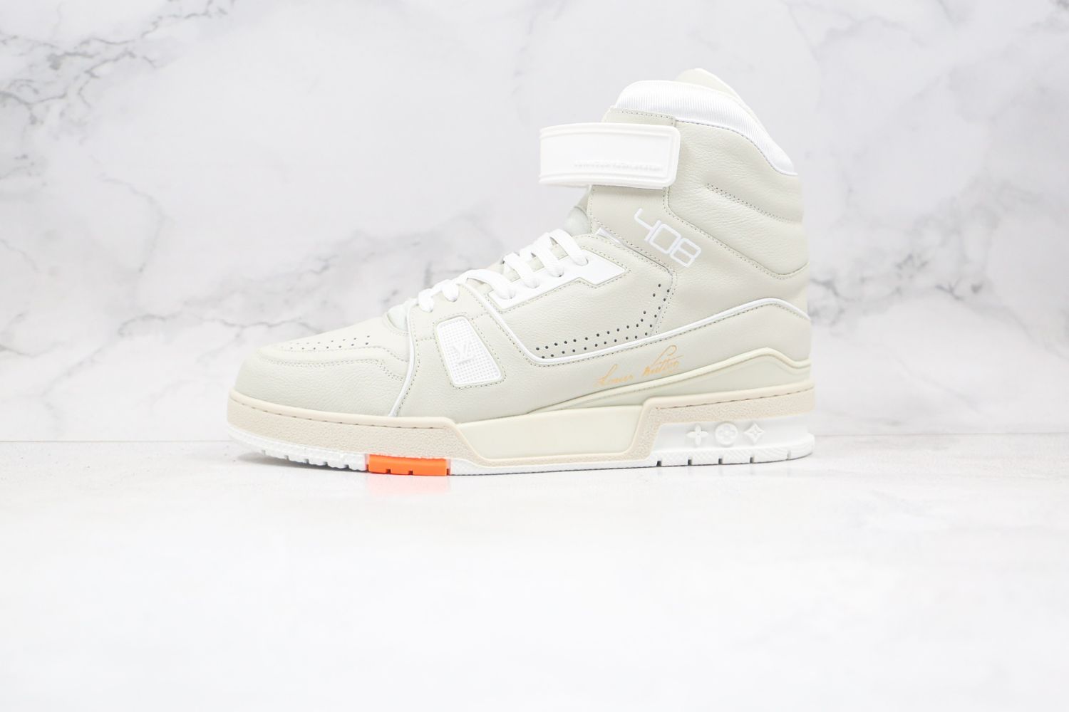 Louis Vuitton  Grey High-Top LV Trainers by Virgil Abloh