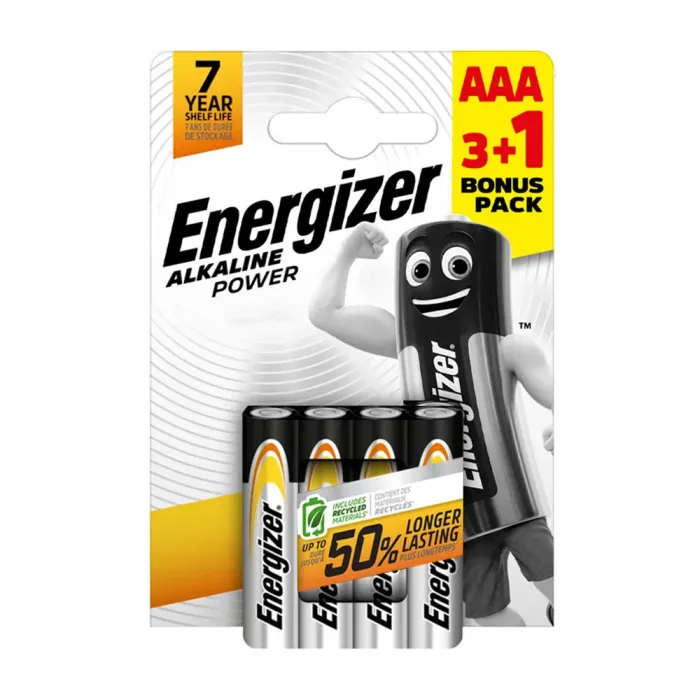 25% SALE Energizer AAA Alkaline Power /3ea+1ea/
