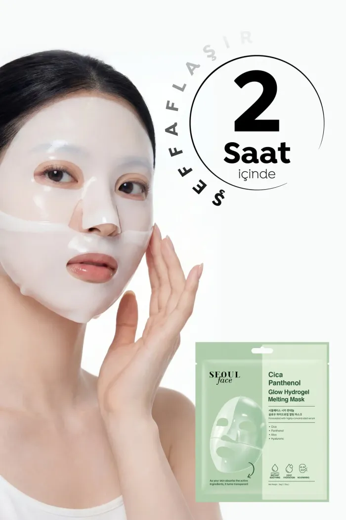 Seoul Face Cica Panthenol Glow Hydrogel Melting Mask