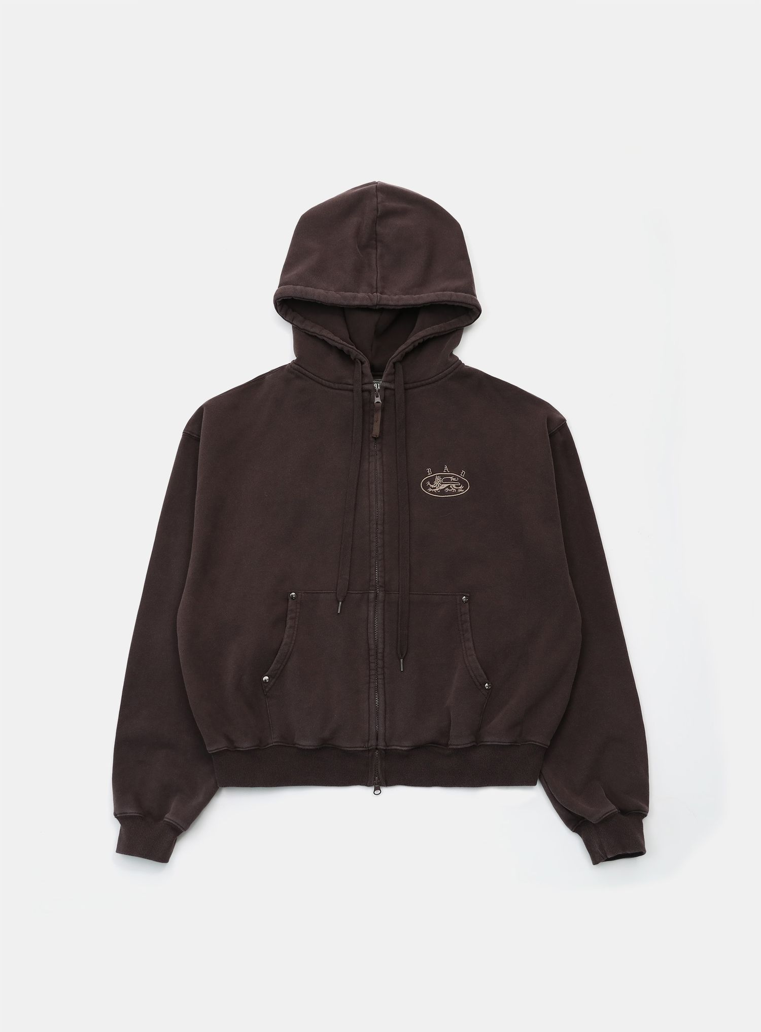 Mystic Capsule Hooded Zip-Up - Brown