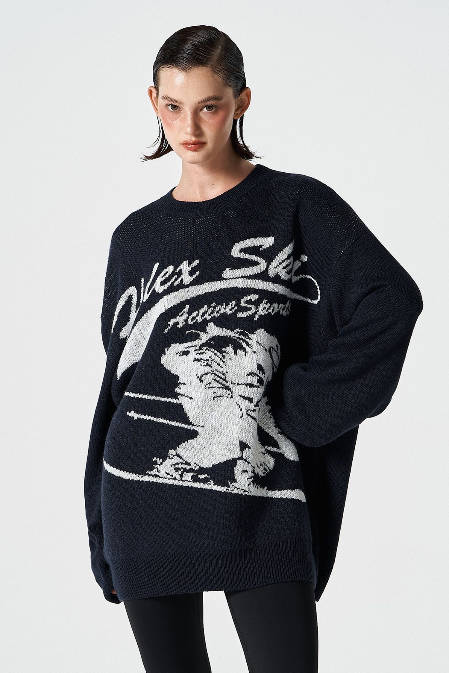 Overfit Ski Knit (Navy)