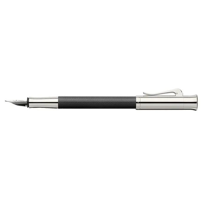 Graf von Faber-Castell Guilloche Black Fountain pen Medium Nib 