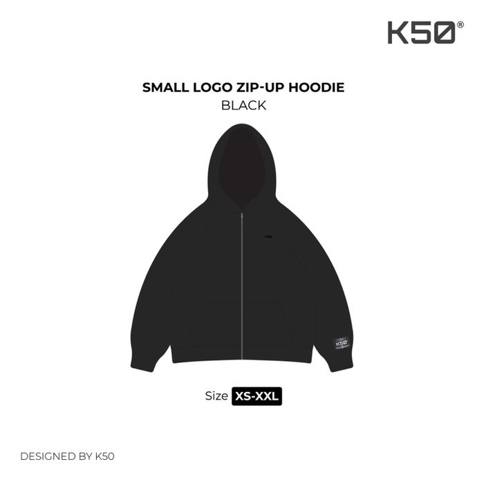 Small logo Zip-Up Hoodie