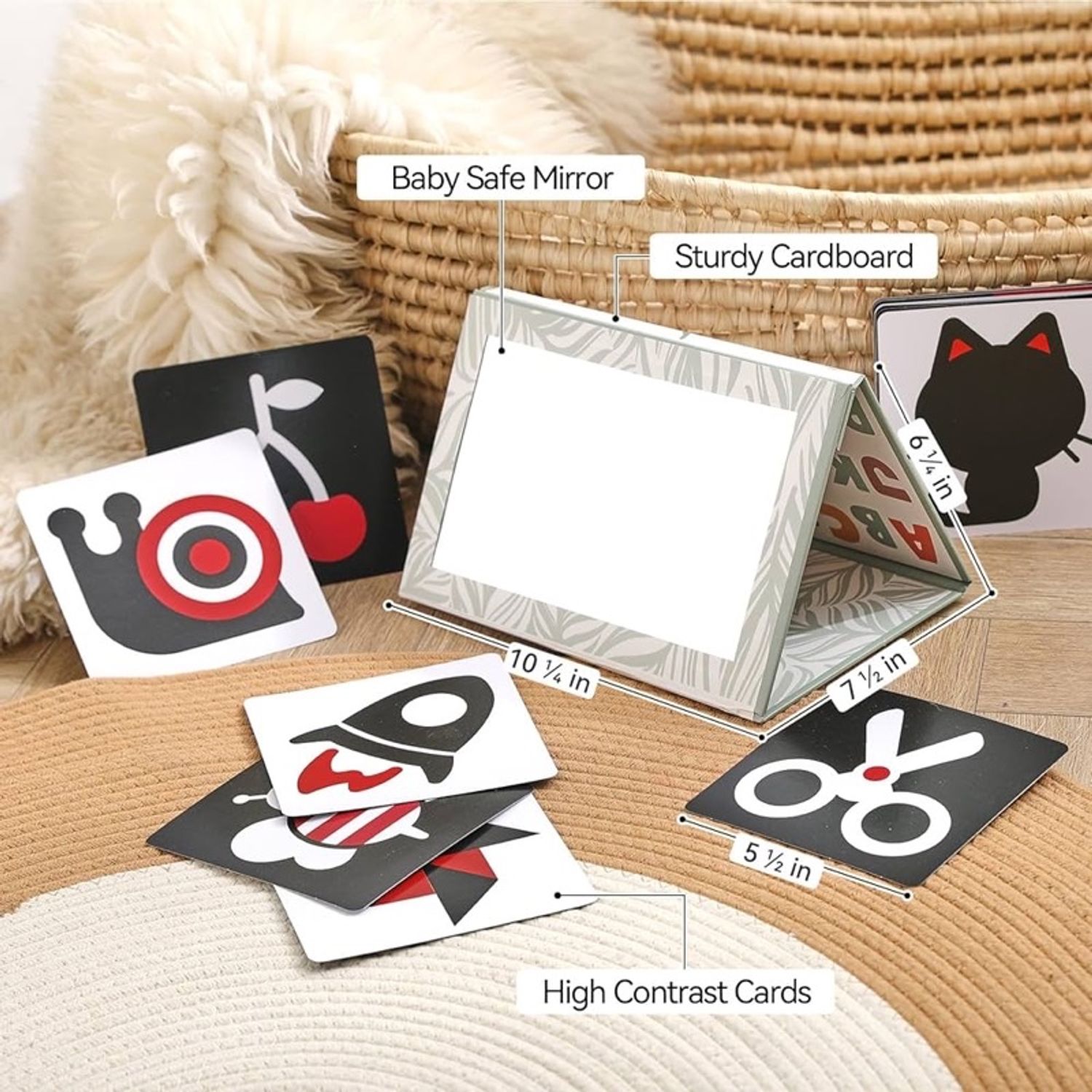 Tummy time 0-12 cap +contrast ca