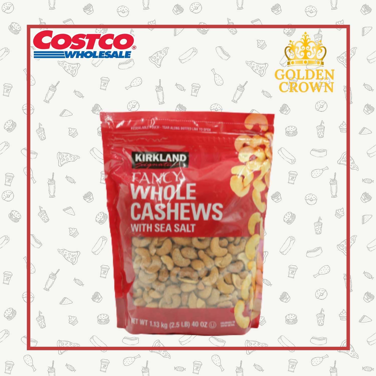 KS Whole cashews 1.13кг /далайн давстай/
