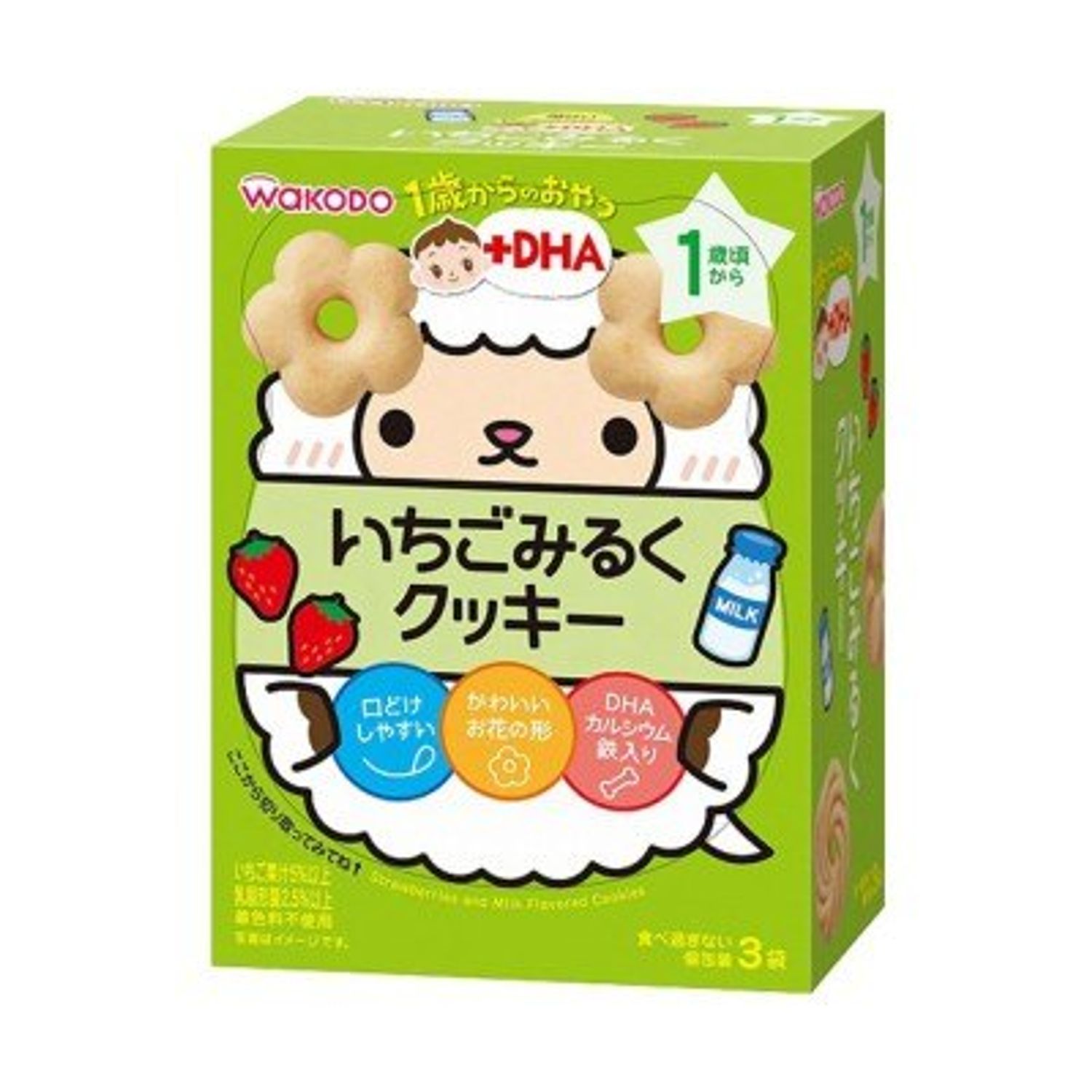 Wakodo сүү гүзээлгэнэтэй жигнэмэг 1+ нас