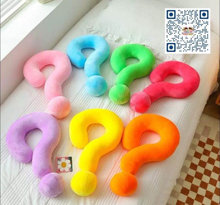 Асуултын тэмдэгтэй дэр