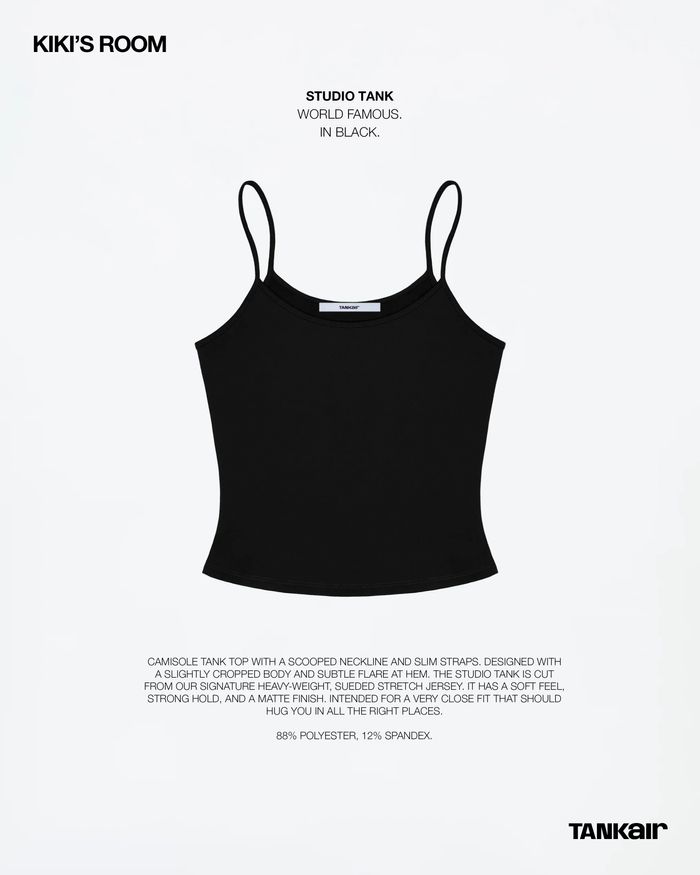 STUDIO TANK IN BLACK