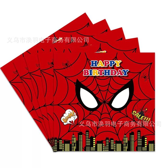 Хүүхдийн Салфетка (Spider man) Улаан