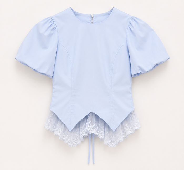Tie blouse