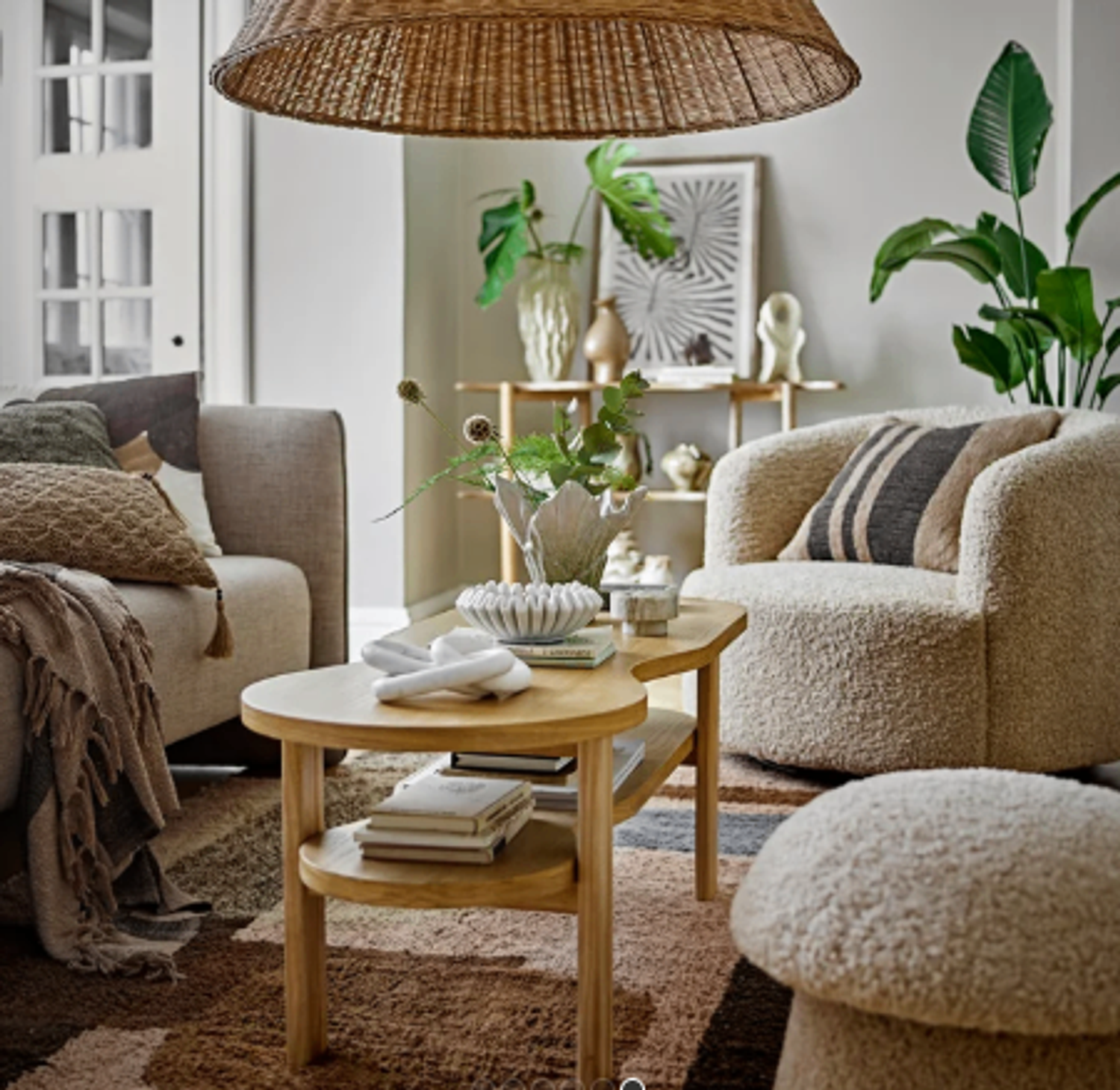 Ted цагаан өнгийн lounge сандал Polyester

