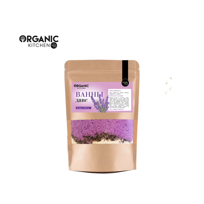 Organic Kitchen: Ванны лавандатай давс