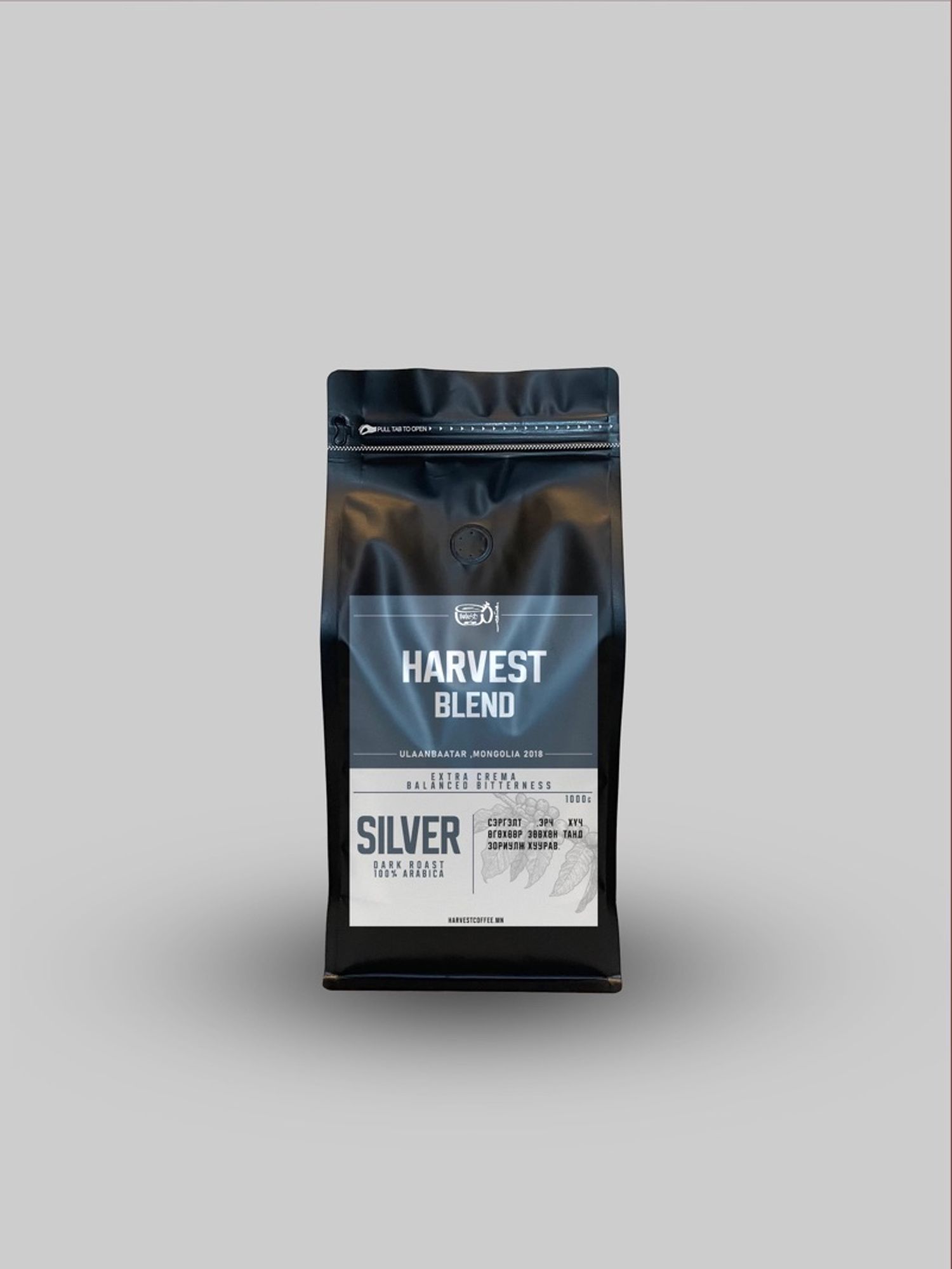 HARVEST COFFEE / SILVER BLEND / DARK  1000G