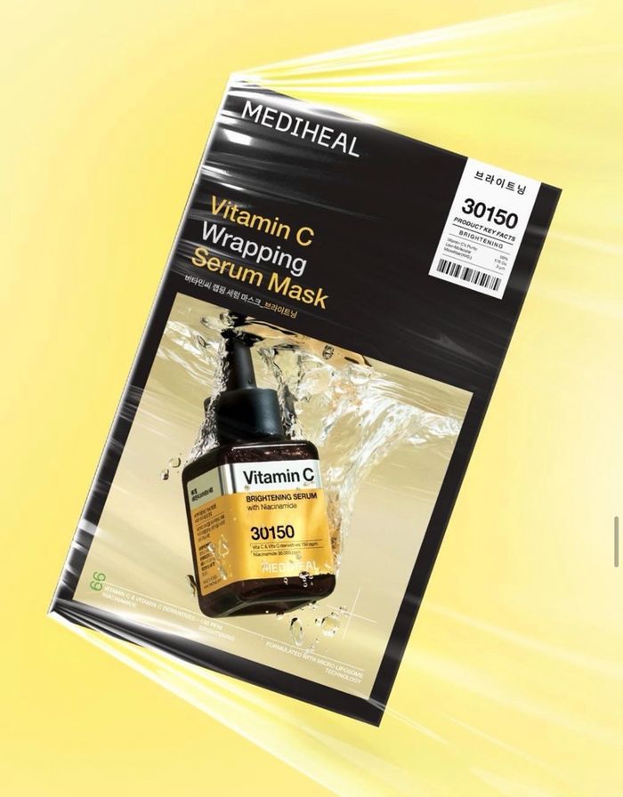 MEDIHEAL VITAMIN C WRAPPING SERUM MASK 
