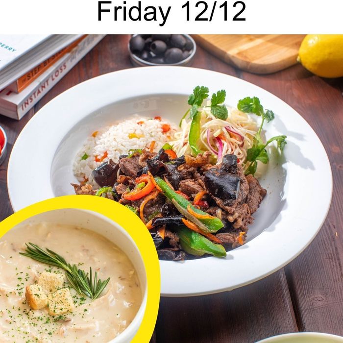 ҮХРИЙН МАХ ХАР МӨӨГТЭЙ ХУУРГА + ТАХИАНЫ ЗУТАН ШӨЛ / BLACK MUSHROOM BEEF STIR-FRY + CREAMY CHICKEN SOUP