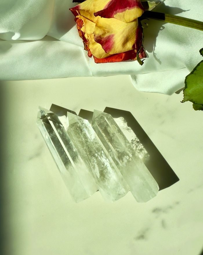 Big Clear Quartz Tower