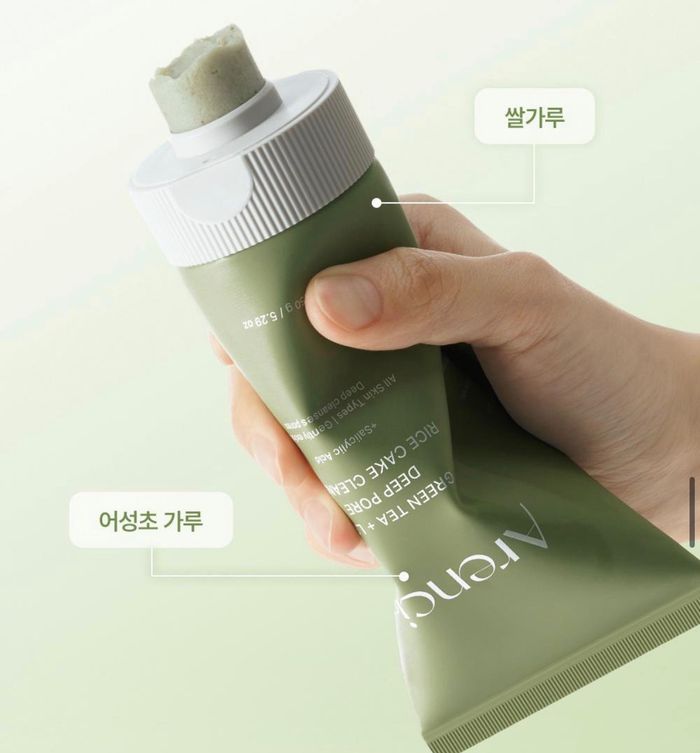 Arencia Green Tea + Rice Cake Cleanser 