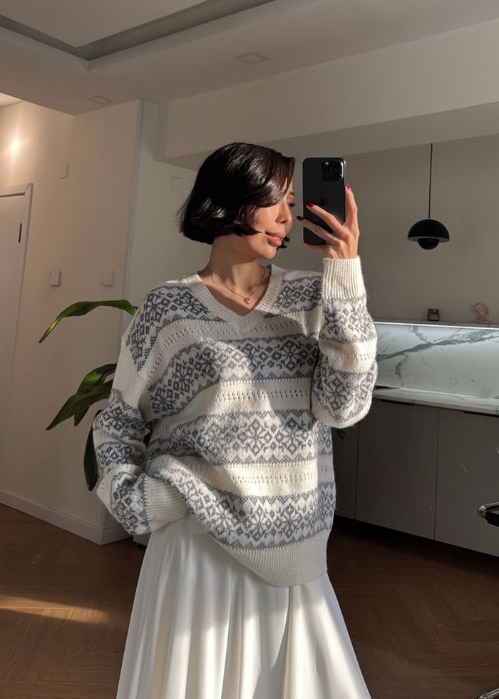 Retro Knit Sweater
