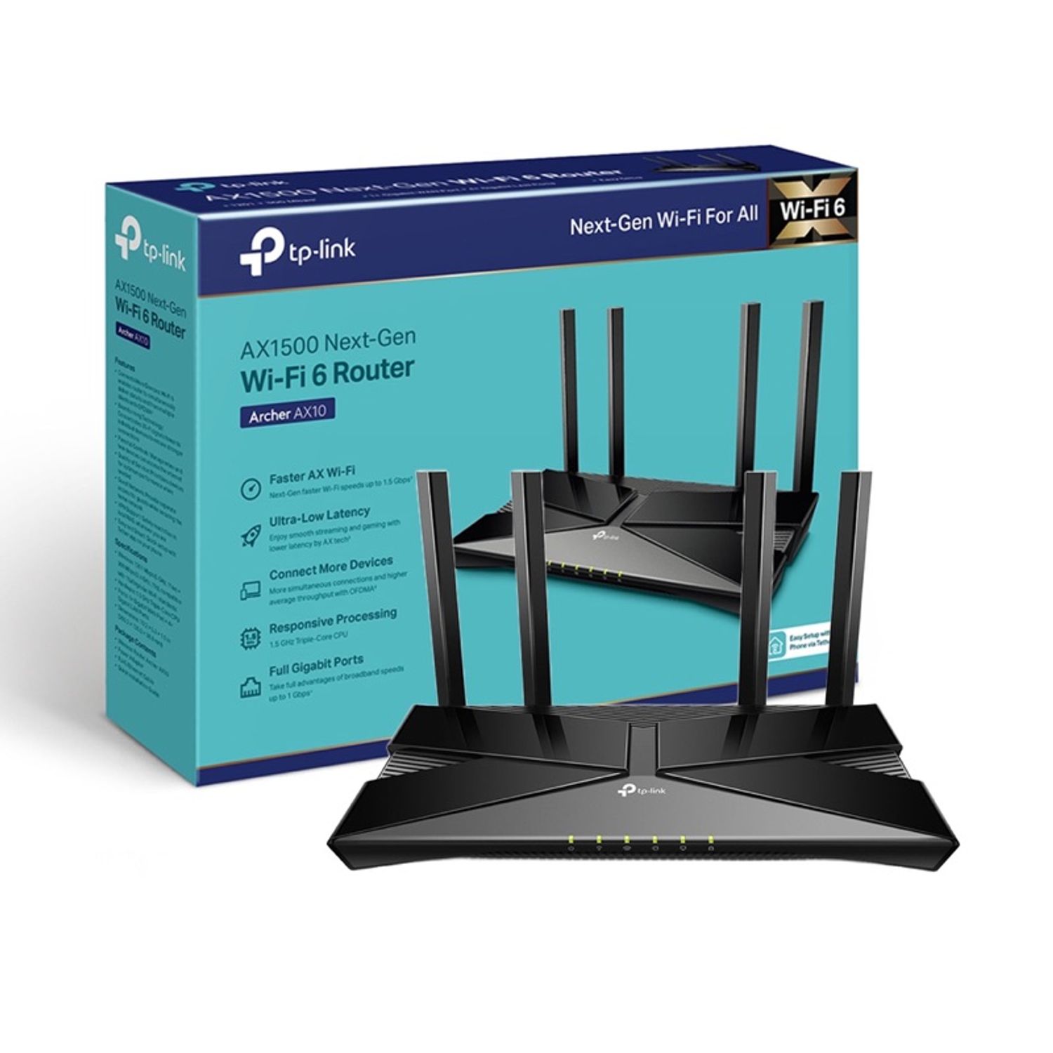 Рүүтэр WiFi 6 archer AX10