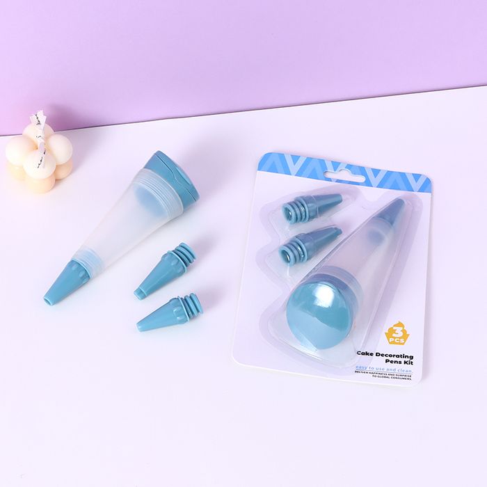 Silicone Cake Decorating Pens Kit(Blue)