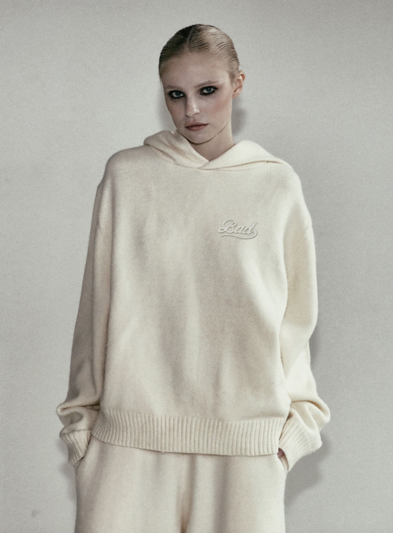 BS Heavy Wool Hood - Cream