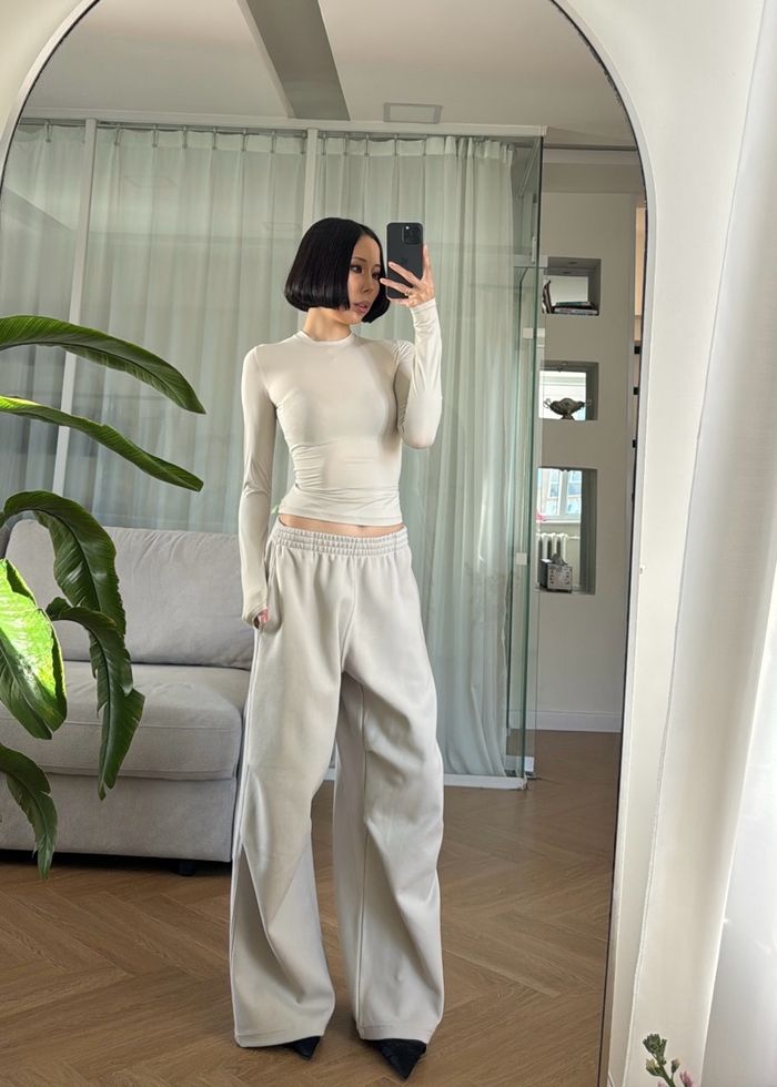Seamless Stretch Top /Stone/
