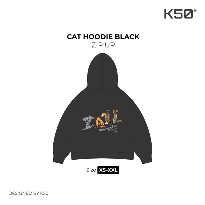5/15 | Z..l Cats zip-up “Black”